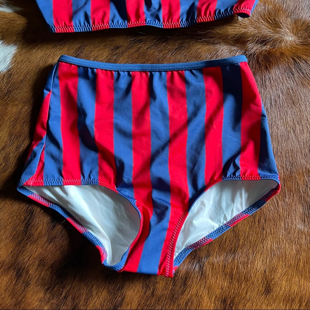 Solid & Striped Red The Brigitte High Waisted Two… - image 3